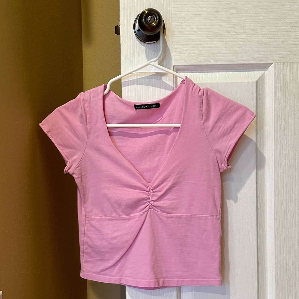 Brandy Melville Pink Gina Top